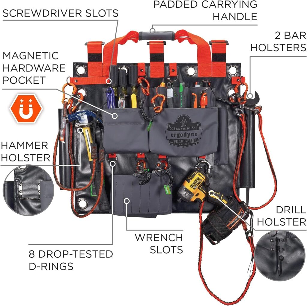 Ergodyne Arsenal 5710 Bucket Truck Tool Board Apron with Tool Tethering Attachment Points