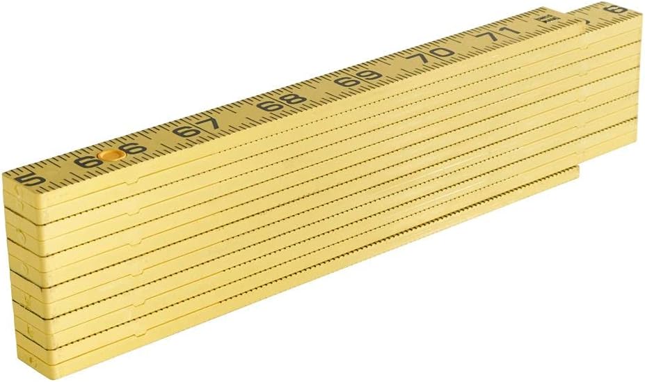 Klein Tools 910-6 Folding Ruler 6-Foot, Durable Fiberglass, Inside Reading